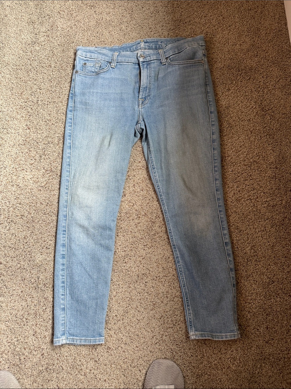 7 For All Mankind Light Blue Ankle Jeans